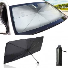 Foldable Car Windshield Sun Shade Umbrella - 125 x 76 cm